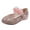 Pink, variant on Kids Sandals Shoes Girls Dress Shoes Closed Toe High Heels Ankle Strap Wedding Party Shoes White,9