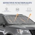 thumbnail image 4 of Saiise Black Leopard for Foldable Car Sun Shades (2-Pack) Offer Sun Protection with an Easy-fold Design for Convenient Windshield Shading-Small, 4 of 6