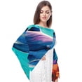 thumbnail image 4 of Dolphin Translucent Chiffon Silk Hair Scarf Lightweight Breathable Shawl for Women 180x73cm 70.86x28.7in, 4 of 6