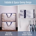 thumbnail image 6 of VENO 7 Pack Moving Bags, Moving Supplies, Moving Boxes, College Packing Storage Boxes with Lids Alternative, Heavy Duty Dorm Organizer Tote, Extra Large, Sturdy Handles, Zipper (Clear), 6 of 7