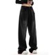 thumbnail image 1 of WILLBEST Jeans Mujer Pantalones Vaqueros Holgados de Pierna Recta y Cintura Alta para Mujer, Pantalones Vaqueros de Pierna Ancha, Cómodos, Elásticos, Largos Hasta El Suelo, Casuales Chica, 1 of 5