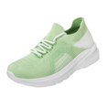 thumbnail image 3 of gzxflxpge Comfort Orthopedic Shoes for Women Fashion Non sllip Arch Support Walking Tennis Shoes Lightweight Breathable Lace-up Sneakers Green 8（CN-40）, 3 of 7