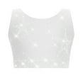 thumbnail image 2 of CHICTRY Débardeurs de Danse Sans Manches pour Filles Enfants, Chemise de Rue Hip Hop Performance Blanc 6, 2 of 7
