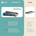 thumbnail image 4 of Lifepro Small Portable Walking Pad Treadmill with Adjustable Handlebar – 30" Mini Walking Pad for Home & Office, 3 MPH Compact Under Desk Treadmill - Blue, 4 of 10