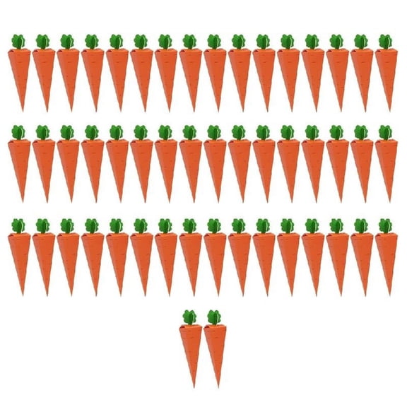 ZPAQI Set of 50 Carrot Treat Boxes Snack Box Carrot Theme Boxes Party Supplies