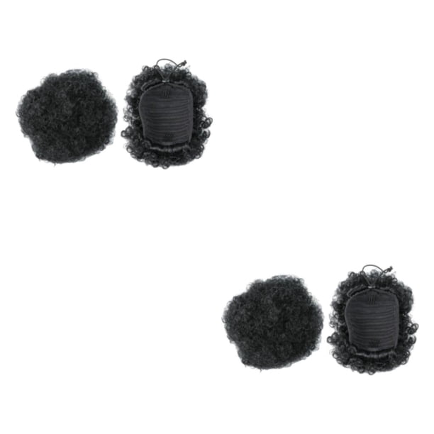 Soidarity Moño de pelo de cola de caballo Afro Puff único añade elegancia al peinado fibra práctica y hermosa P9 1B 2piezas