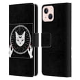 thumbnail image 1 of Head Case Designs Officially Licensed Haroulita Magick - Tarot - Mystical Cat And Moon Leather Book Wallet Case Cover Compatible with Apple iPhone 13, 1 of 6