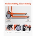 thumbnail image 6 of KFFKFF Manual Lift Stacker, Pallet Dolly with 330lbs Load Limit, Maximum Elevation of 42.9in, Winch Stacker, Versatile Pallet Truck Stacker Equipped with Rotating Wheels and Lifting Plate, 6 of 9