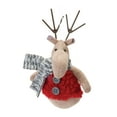 thumbnail image 3 of Melrose Plush Reindeer with Sweater Christmas Ornaments - 6" - Set of 12, 3 of 4