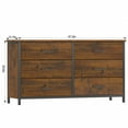 thumbnail image 5 of IKENO 6 Drawer Double Dresser, Industrial Wood Dresser for Bedroom, Sturdy Steel Frame, 5 of 7