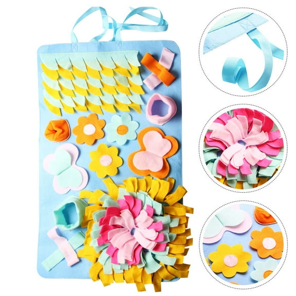 DEEPCRAFF Pet Snuffle Mat Felt Cloth Foraging Skills Reduces Boredom Assorted Color