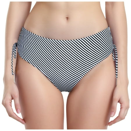 Xudanell Womens Bikini Bottom Mid Waisted Bathing Swimsuit Shorts Cheeky sanitary Cotton Swim Briefs Spring Summer Sexy Bottom Swim Pants (Gray L)