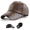 Light Brown, variant on Warm Leather Baseball Caps, PU Leather Flat Top Warm Baseball Cap - Thick Fleece Lining for Fall Winter Outdoor （Black）