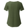 thumbnail image 4 of Vêtements de Grossesse Offres de l'Action de Grâce Liquidation Été Vêtements de Maternité pour Femmes Col Rond Manches Courtes Volants Pli Hauts de Grossesse, 4 of 5