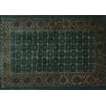 thumbnail image 1 of Ahgly Company Indoor Rectangle Persian Turquoise Blue Traditional Area Rugs, 2' x 3', 1 of 4
