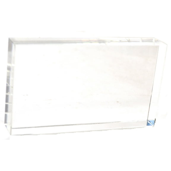 Eisco Labs Acrylic Rectangular Block; 115mm X 65mm X 18mm Size