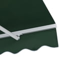 thumbnail image 4 of Outsunny 12' x 8' Green Manually Retractable Patio Awning, UV Resistant, 4 of 11