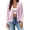 Pink, variant on Cogild Long Sleeve Button Front Cardigans for Womens Lightweight Solid Color Tops with Unique Scalloped V-Neckline Fall Cardigans for Womens Casual and Stylish Cardigans