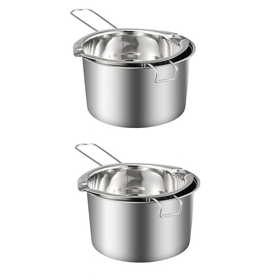 2X Chocolate Melting Pot (304 Stainless Steel) 400Ml Double Boiler Butter