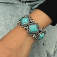 thumbnail image 7 of RuiJiao Bohemian Style Personalized Retro Geometric Turquoise Elastic Bracelet for Women - Unique Handcrafted Jewelry with Adjustable Elastic Band, 7 of 7