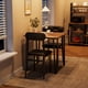 thumbnail image 3 of Juego de comedor compacto 3 piezas – Mesa cuadrada y 2 sillas tapizadas con estructura metálica – Diseño moderno para cocinas, apartamentos y espacios pequeños – Fácil de montar – Color clásico, 3 of 8