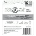 thumbnail image 7 of Rayovac High Energy D Batteries (2 Pack), Alkaline D Cell Batteries, 7 of 7