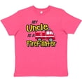 thumbnail image 3 of Inktastic My Uncle is a Firefighter with Fire Truck Youth T-Shirt, 3 of 5