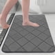 thumbnail image 1 of Alfombra absorbente premium para baño y ducha - Microfibra de secado rápido con reverso antideslizante, ideal para zonas húmedas, 40 x 60 cm, lavable, Aestivo | Gris oscuro | AESTIVO, 1 of 7