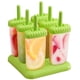 thumbnail image 1 of Popsicle Paradise: moldes reutilizables para hacer paletas heladas, juego de 6 moldes para hacer paletas heladas caseras de fácil liberación con embudo y cepillo de limpieza, antiadherente, plástico, 1 of 6