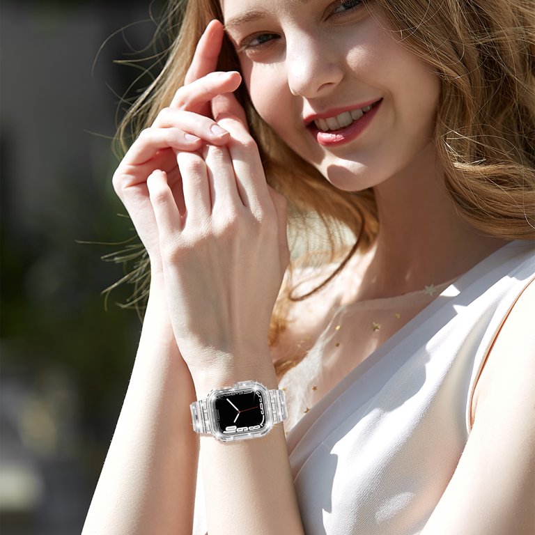 DABAOZA Compatible for Christmas Apple Watch Glitter Band with Diamond Bumper Amazon.com: Bling Bands Compatible with Apple Watch Band  main image 4