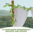 thumbnail image 3 of OULII 2Ud Guirnalda Colgante De Flores Wisteria Verde Para Ambiente Festivo Y, 3 of 7