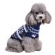 thumbnail image 1 of Suéter navideño con estampado de copos de nieve y cuello alto, ropa adorable para cachorros, suministros para fiestas de disfraces de mascotas abrigadas de invierno, talla XL (azul), 1 of 6