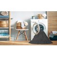 thumbnail image 2 of Ahgly Company Machine Washable Indoor Rectangle Transitional Charcoal Black Area Rugs, 7' x 10', 2 of 7