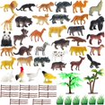 thumbnail image 3 of Juego de 52 figuras de animales de juguete Kimicare para niños con accesorios, 3 of 7