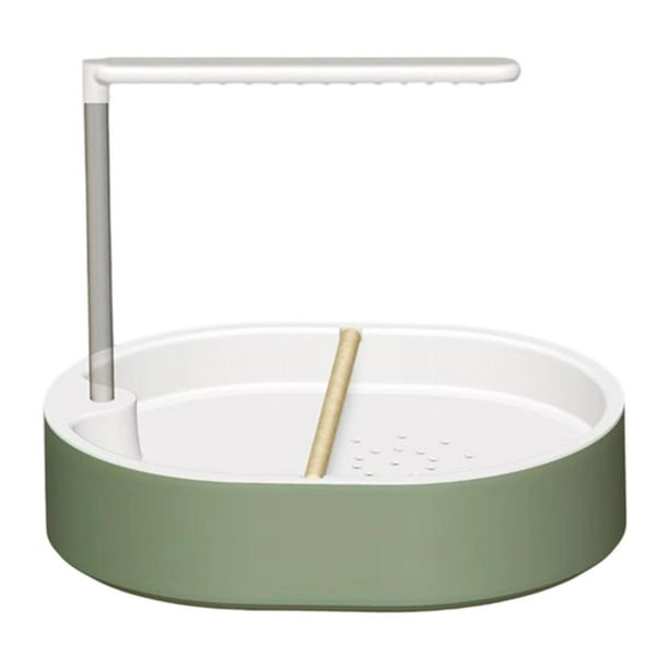 Ducha de baño automática para pájaros, bañera automática para pájaros, suministros ligeros para periquitos, fácil instalación con percha para loros, Estilo B