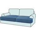 thumbnail image 1 of Housse de Coussin Extensible pour Canapé 1 Pce (1 Ivoire), 1 of 8