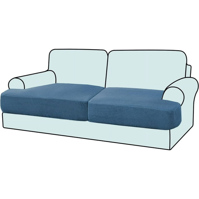 Housse de Coussin Extensible pour Canapé 1 Pce (1 Ivoire)