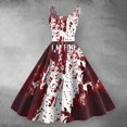 thumbnail image 1 of WILLBEST Fondos para Vestidos Mujer Moda Mujer Retro Divertido Estampado Tirantes Casual Vestido con Tirantes Grande, 1 of 3