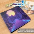 thumbnail image 4 of FORMRS 3 Ring Photo Album 4"x6" Self Adhesive Large Capacity PU Leather Cover, Blue Road, 4 of 8