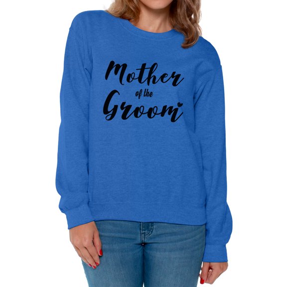 Awkward Styles Women's Mother Of The Groom Proud Mom`s Graphic Sweatshirt Tops Wedding Day