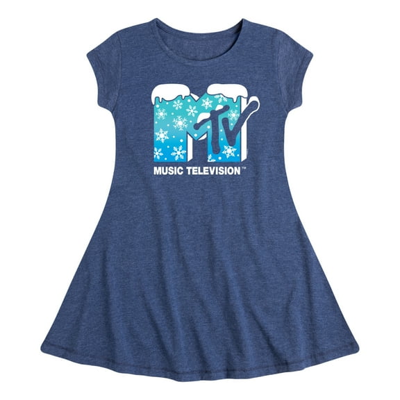 MTV - Snowflakes - Toddler & Youth Girls Fit & Flare Dress