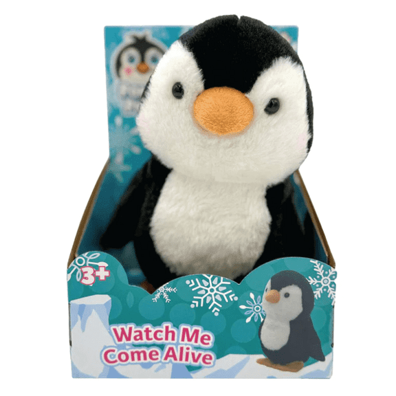 Poppin' Penguin-Interactive Plush Penguin Toy, Waddles and Repeats Sounds, Musical Educational Toy