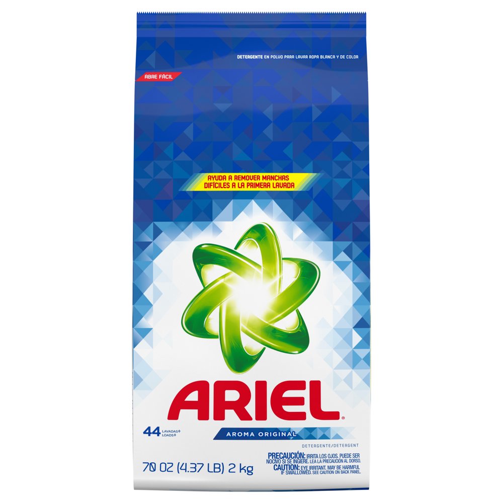 Ariel Laundry Detergent Powder, Original, 70 oz 44 Loads