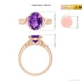 thumbnail image 5 of ANGARA Natural 2.28 Ct. Amethyst Solitaire Ring in 14K Rose Gold for Women (Ring Size: 11.5), 5 of 10