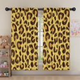 thumbnail image 5 of Blackout Kids Curtains,Yellow and Brown Of Leopard Print Childrens Insulated Curtains Set Of 2,Bedroom Essentials,Toddler Room Decor 52"x63", 5 of 5