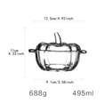 thumbnail image 4 of CoudarTitie Ornate European Round Photo Frame and Pumpkin Shaped Glass Candy Dish with Lid for Wedding Gift Ideas and Cookie Jar Display, 4 of 8