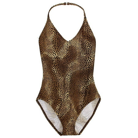 Catalina - Women's Plus Ribbed Leopard Swim Suit