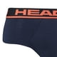 thumbnail image 3 of HEAD Hombres Brief, Paquete de 2 - Bragas, Calzoncillos, Logotipo Cintura, Algodón Stretch Azul/Naranja L (Large), 3 of 3