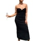 thumbnail image 4 of Txlixc Vestido de mujer de corte cruzado de color sólido Txlixc moda, 4 of 7