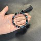 thumbnail image 4 of Pulsera de cristal con ojo de tigre morado y azul, piedra de bilis negra, tres pulseras y pulsera de cristal, 4 of 6